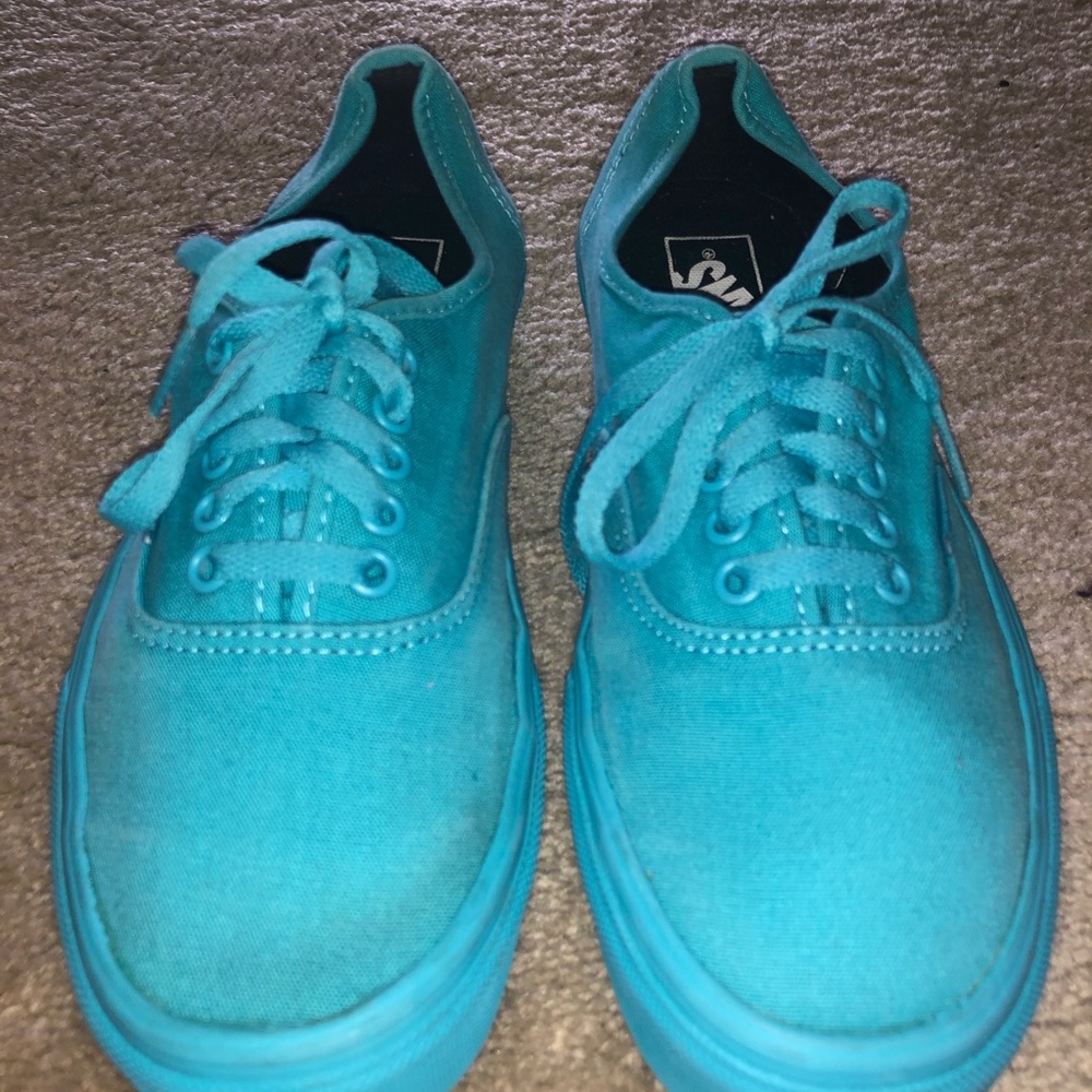Blue lace up Vans